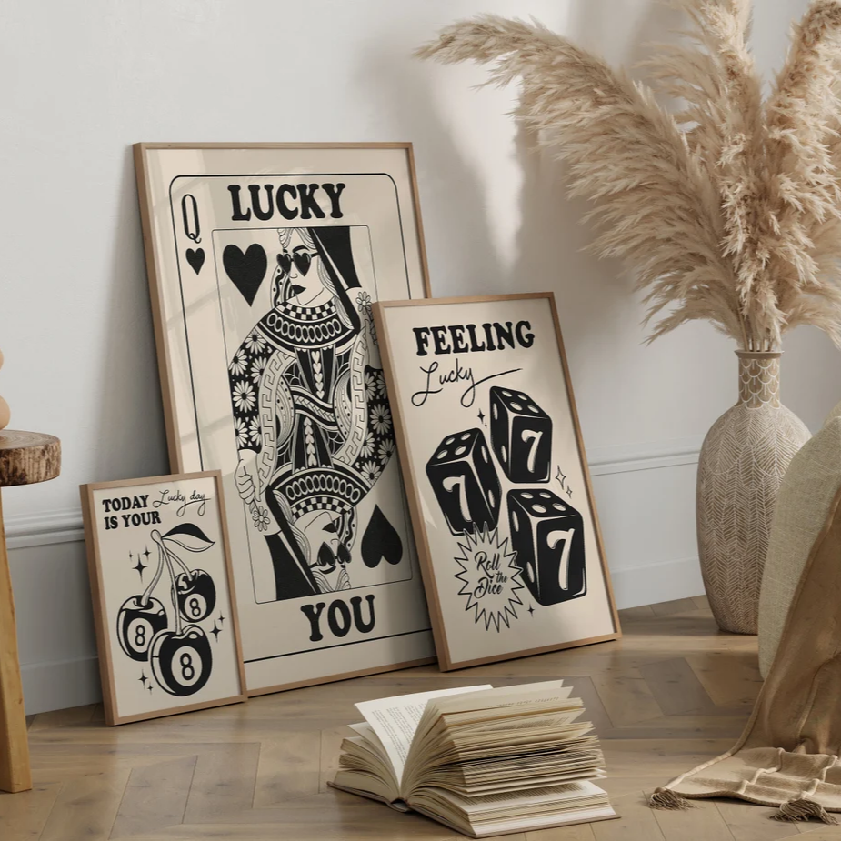 Set de posters - Casino Wall Art