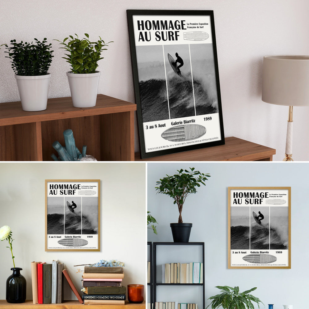 Surf Poster - Hommage Au Surf