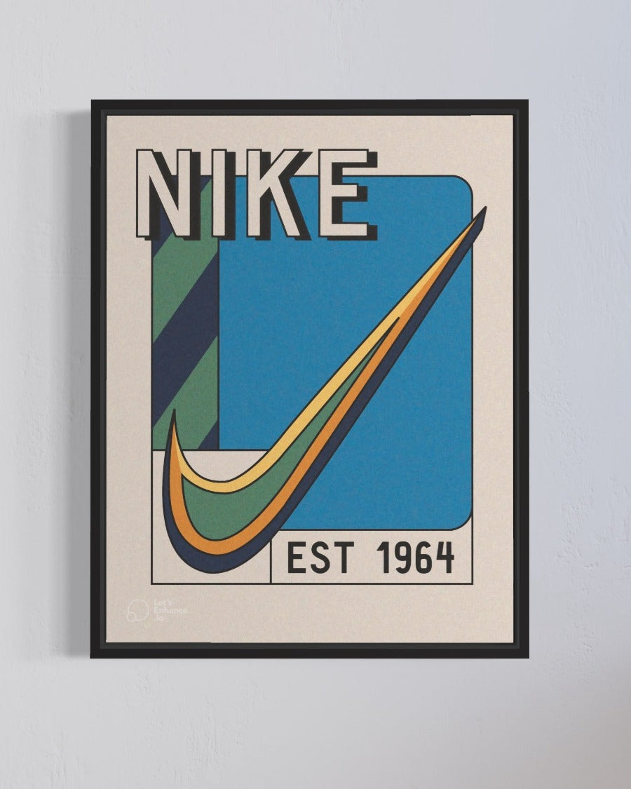 Poster Logo Nike Retro - EST 1964