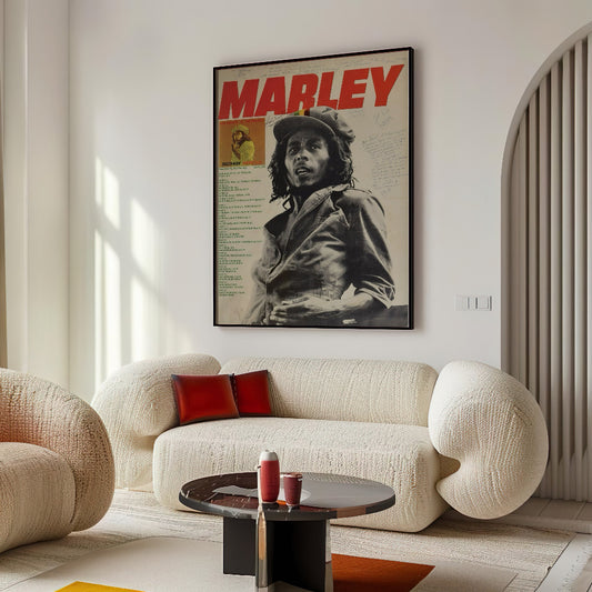 cuadro de bob marley