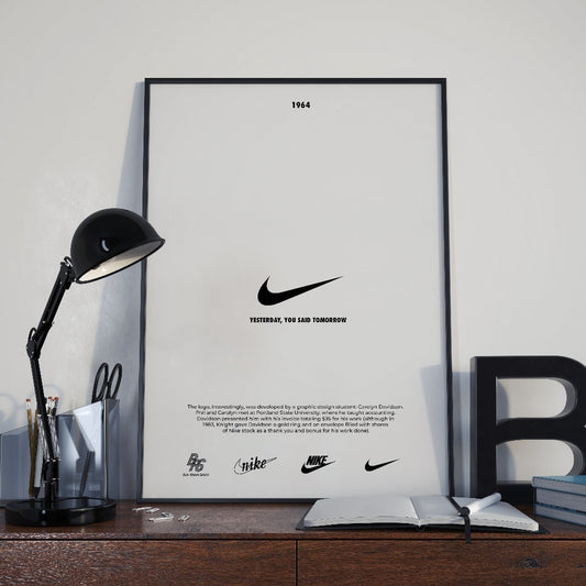 poster del logo nike
