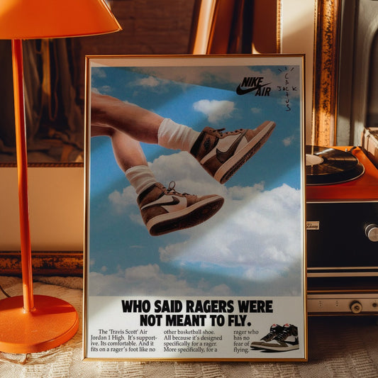 Air Jordan x Travis Scott - Vintage Nike Poster