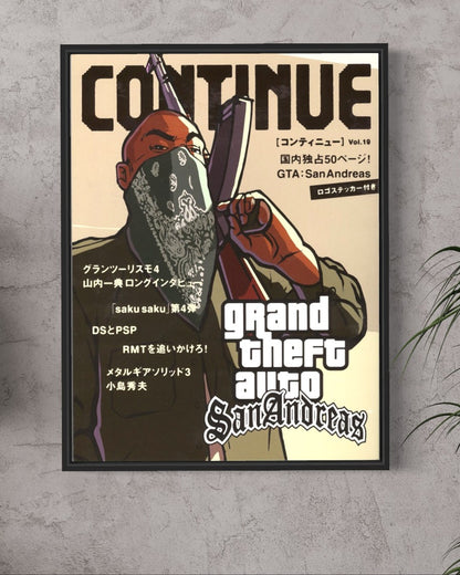 GTA San Andreas - Retro poster