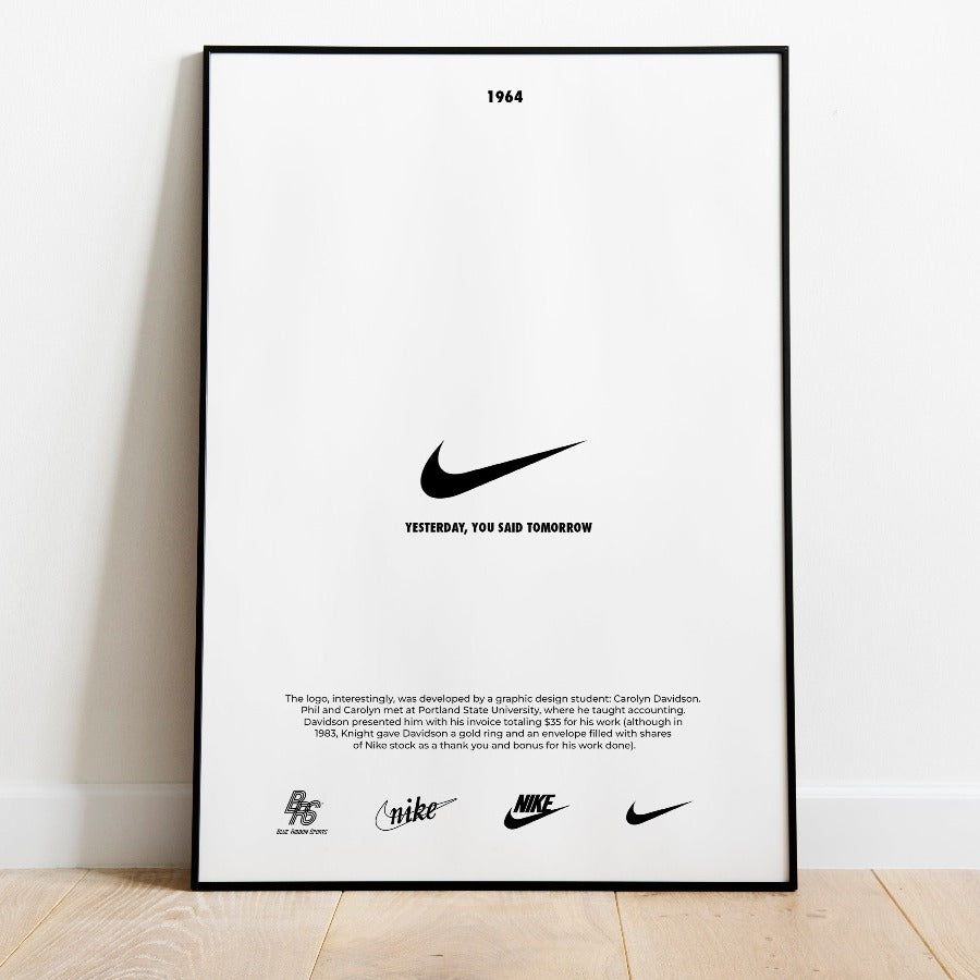 Logo de Nike - Yesterday, you said tomorrow