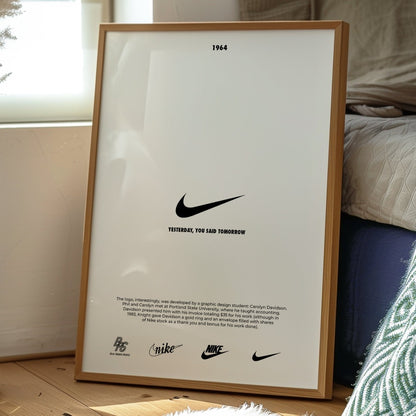 Logo de Nike - Yesterday, you said tomorrow