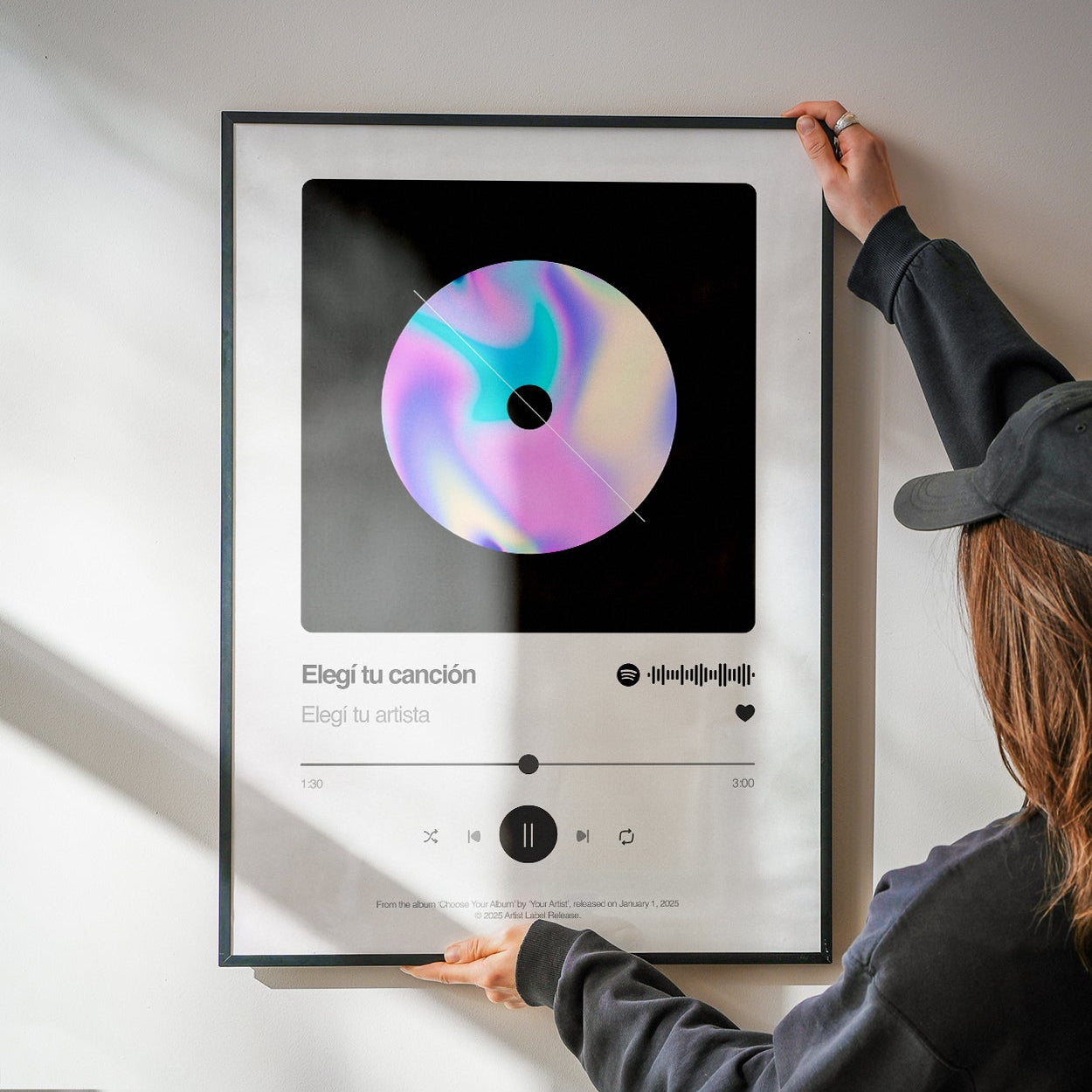 poster de canción personalizado