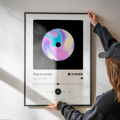 poster de canción personalizado