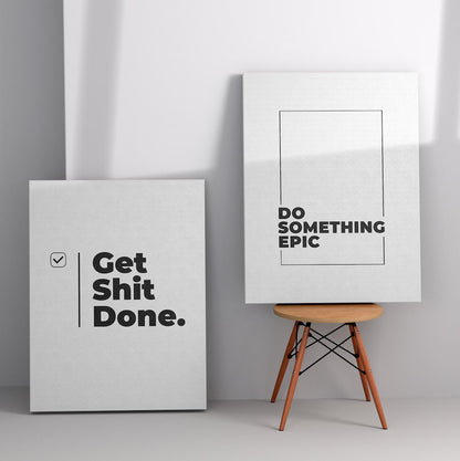 Set de posters motivacionales #1 - Arte minimalista