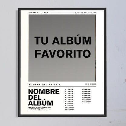 cuadro de album personalizado