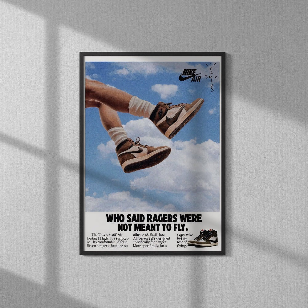 Air Jordan x Travis Scott - Vintage Nike Poster