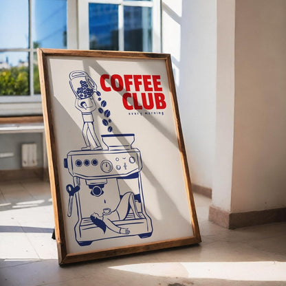 Coffee Club - Poster de cafe
